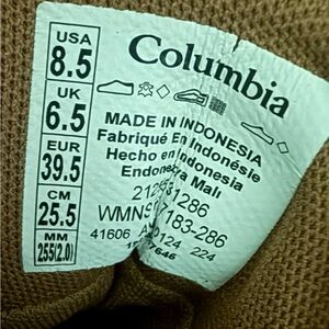 Columbia Tan Footwear